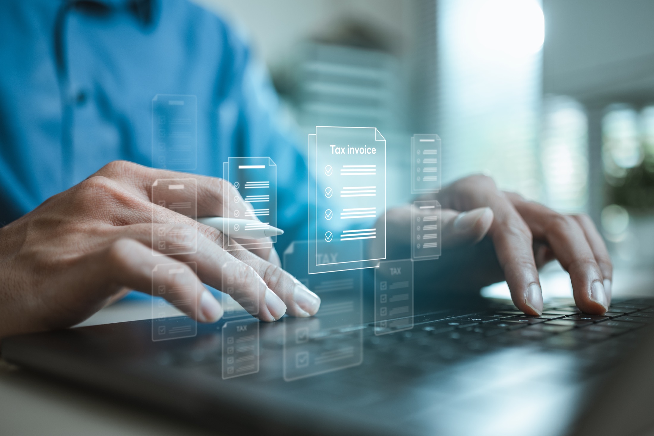 Digital finance tools on a laptop